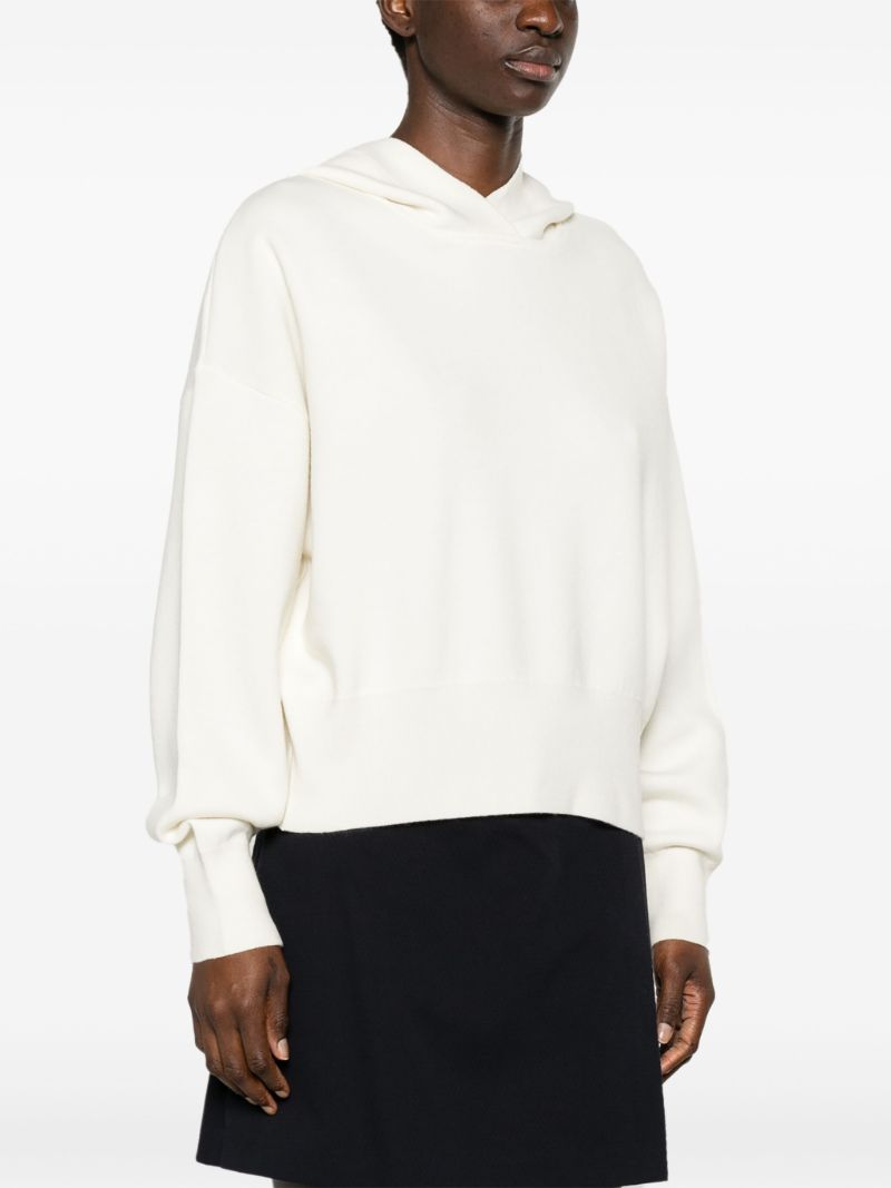 White Holton Wool Hoodie