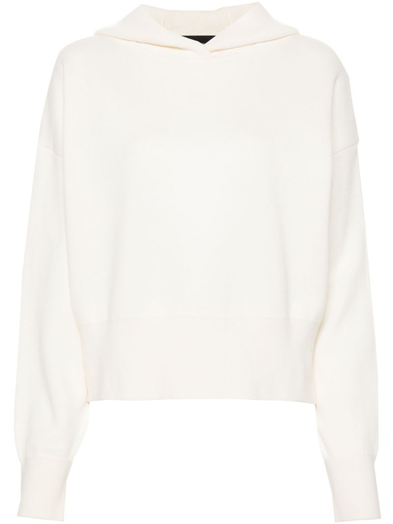 White Holton Wool Hoodie