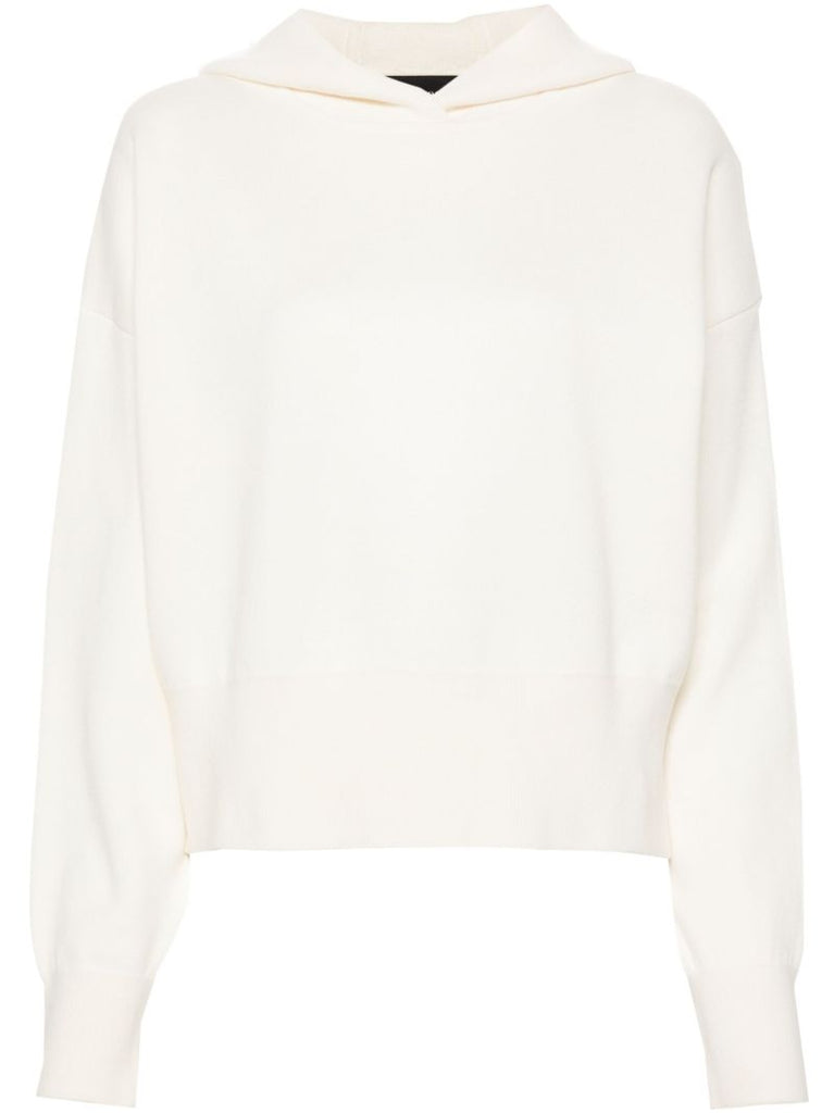 White Holton Wool Hoodie