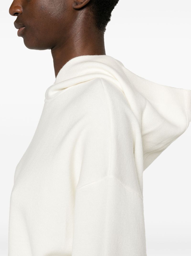 White Holton Wool Hoodie