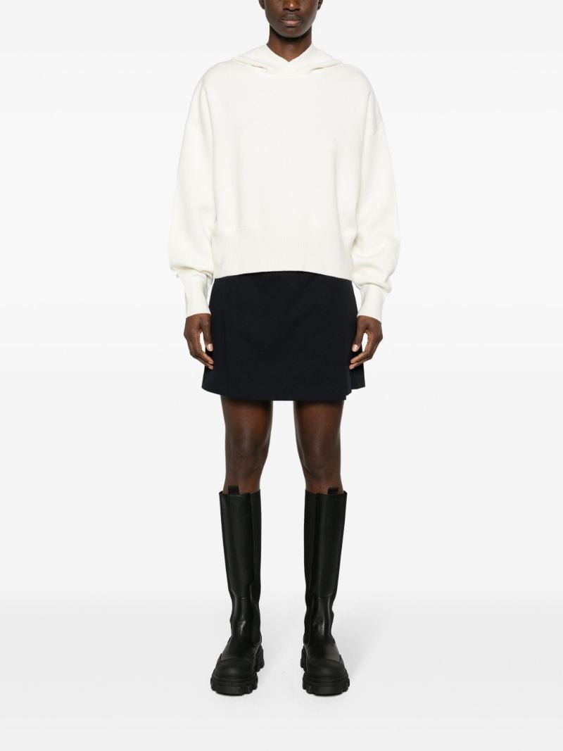 White Holton Wool Hoodie