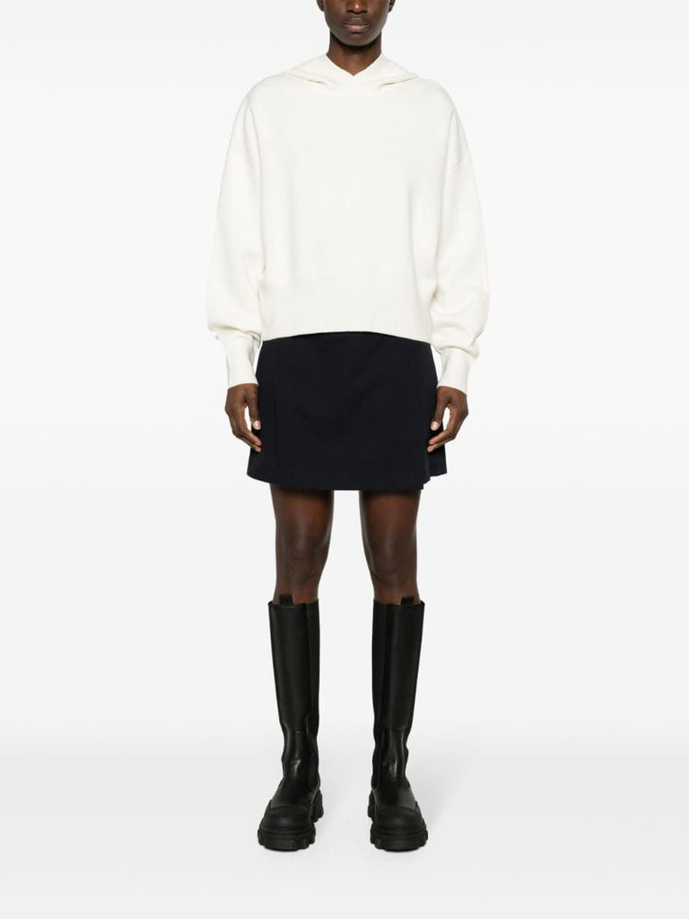 White Holton Wool Hoodie