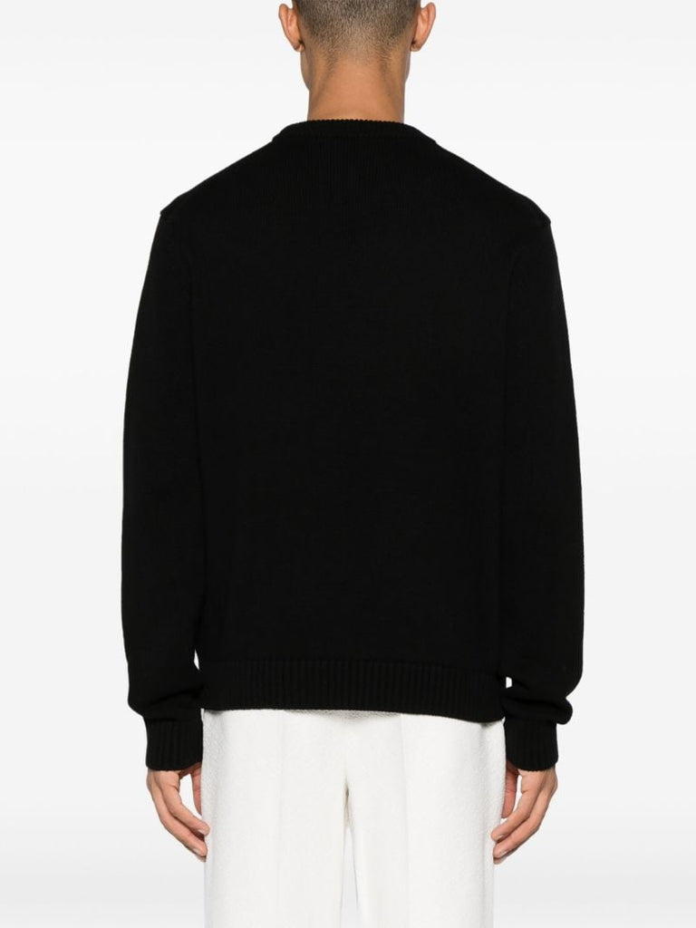 Black Pyramide D'oranges Cotton Jumper