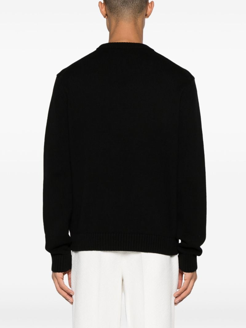 Black Pyramide D'oranges Cotton Jumper