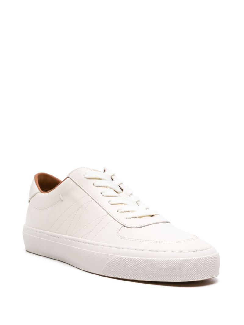 White Monclub Leather Sneakers