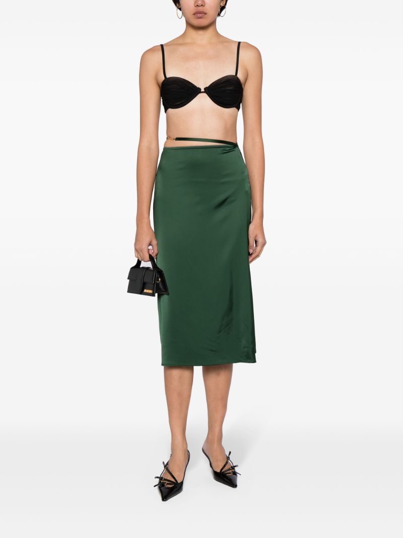 Green La Jupe Notte Midi Skirt