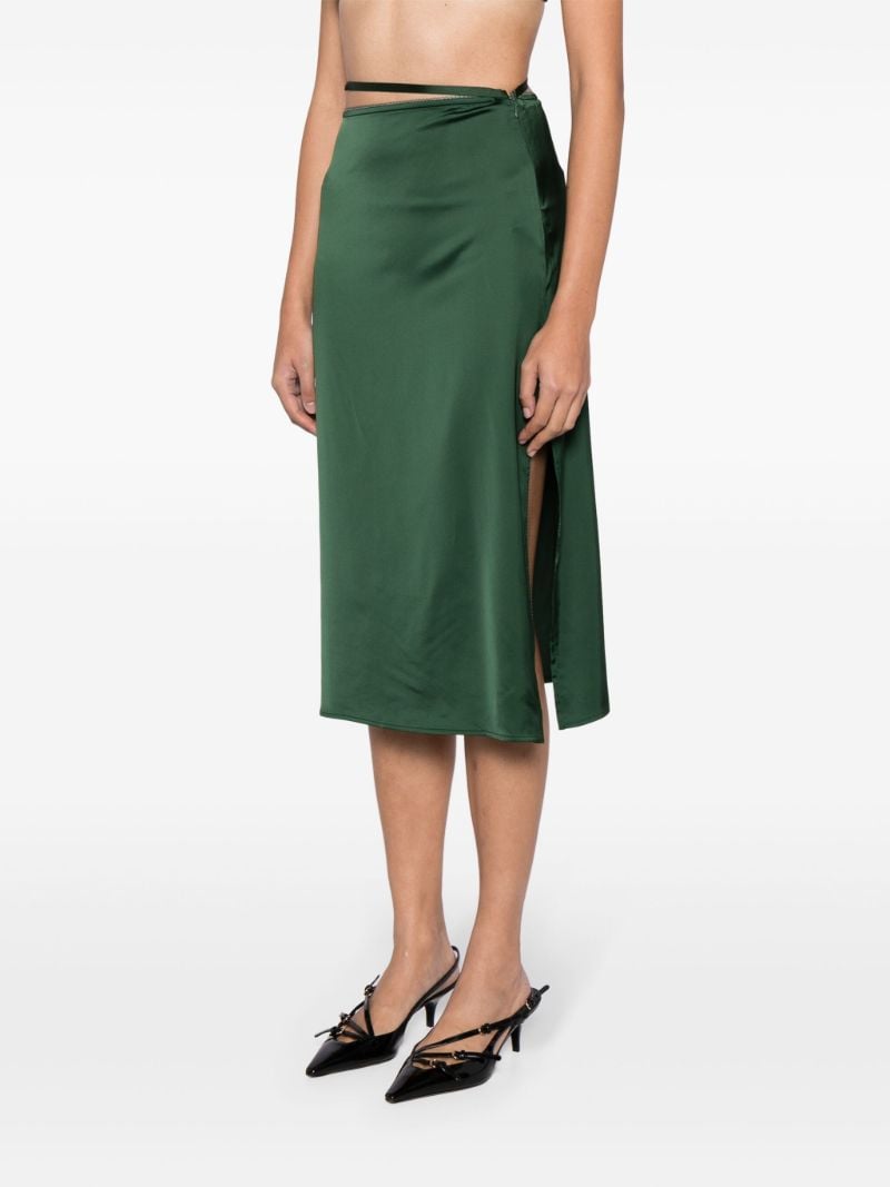 Green La Jupe Notte Midi Skirt