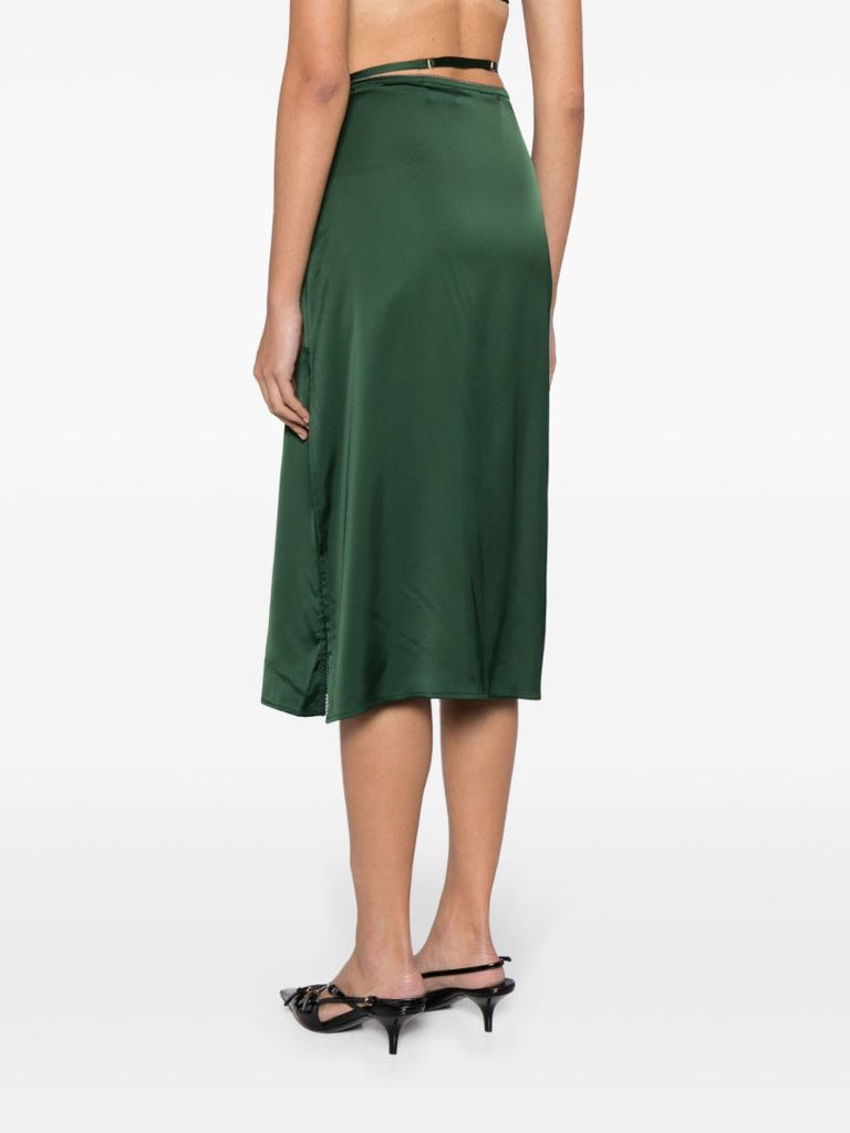 Green La Jupe Notte Midi Skirt