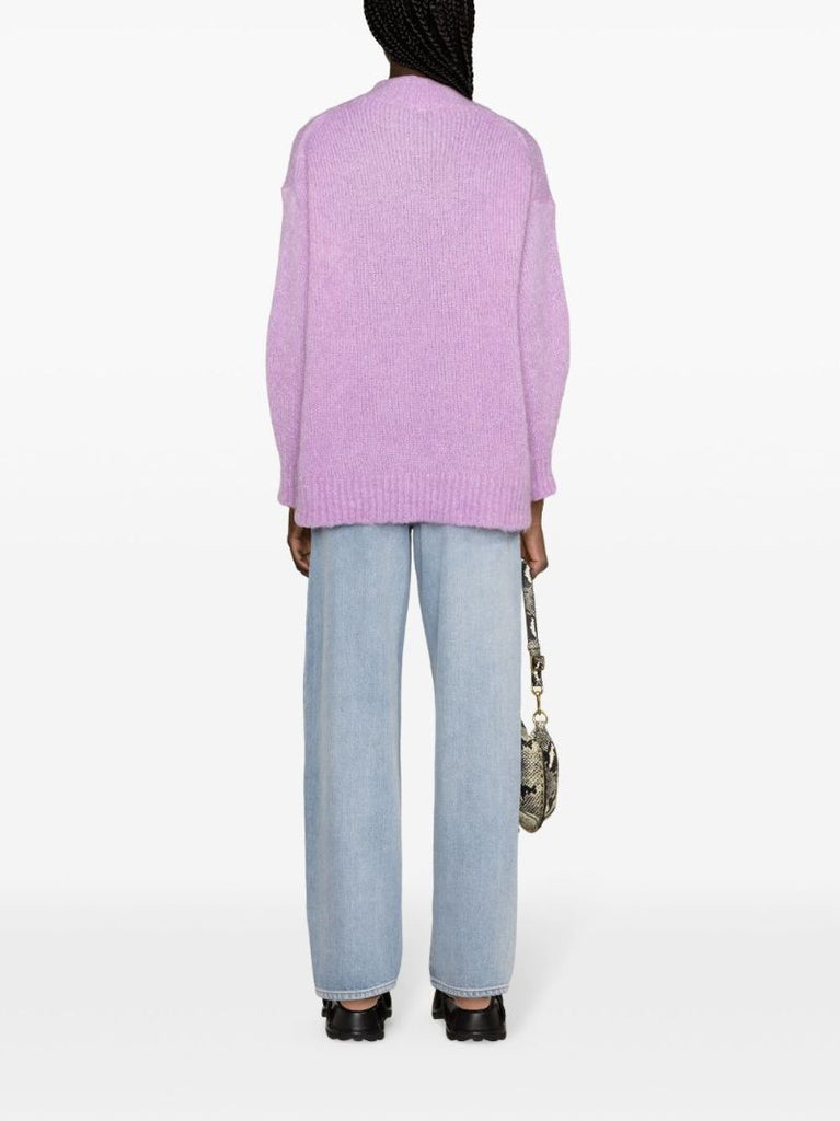 Purple Idol Mock-neck Sweater