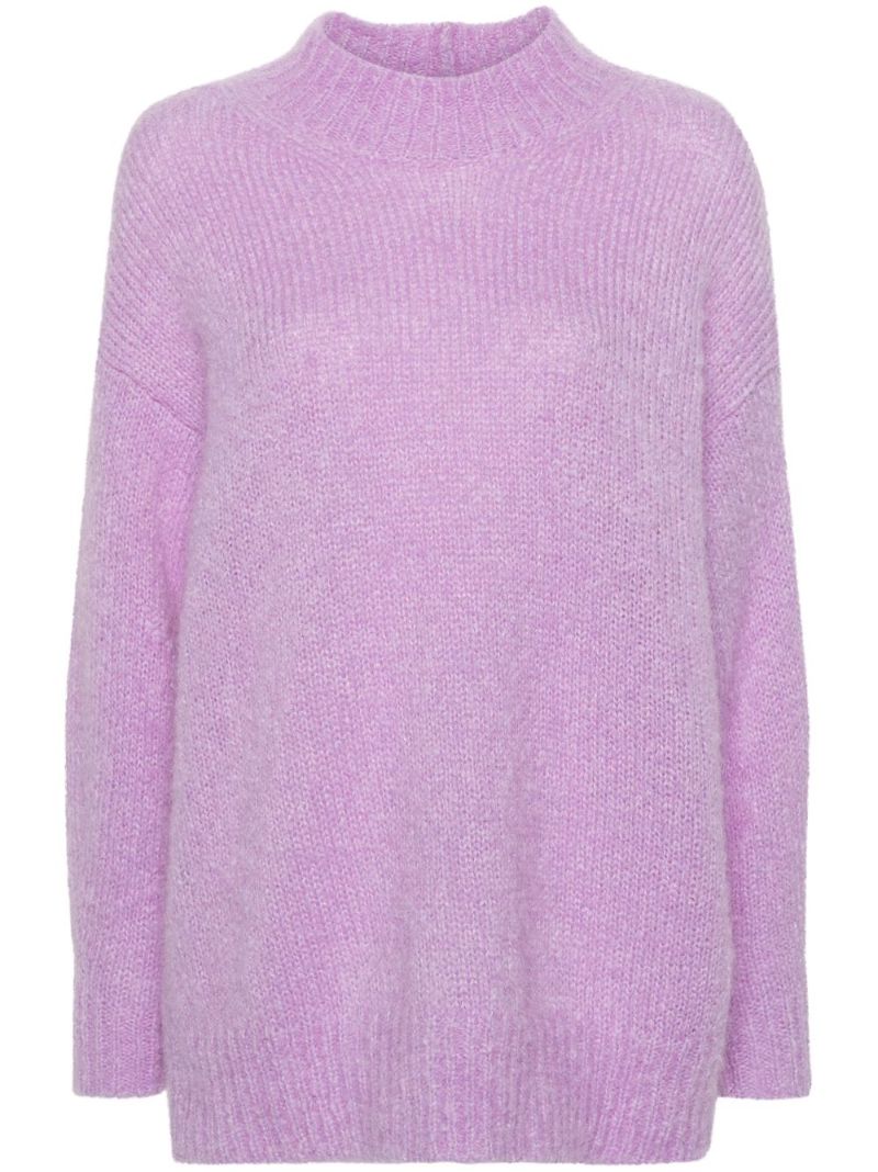 Purple Idol Mock-neck Sweater