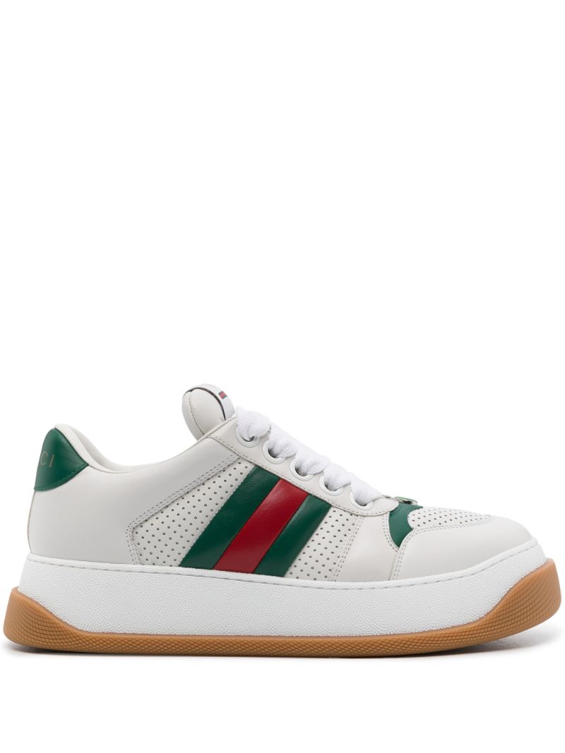 White Screener Leather Sneakers