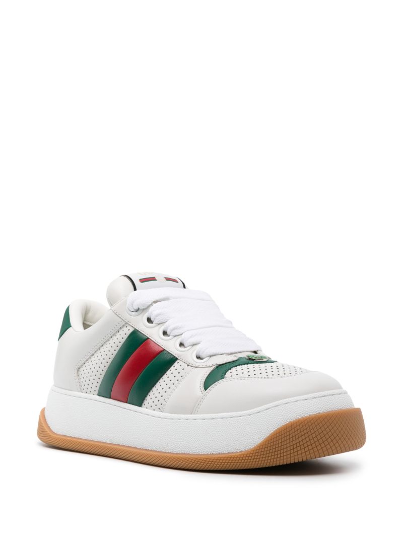 White Screener Leather Sneakers