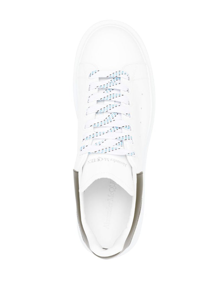 White Oversized Leather Sneakers