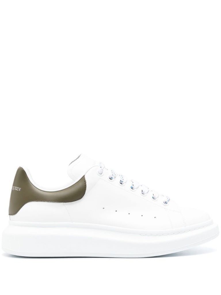 White Oversized Leather Sneakers