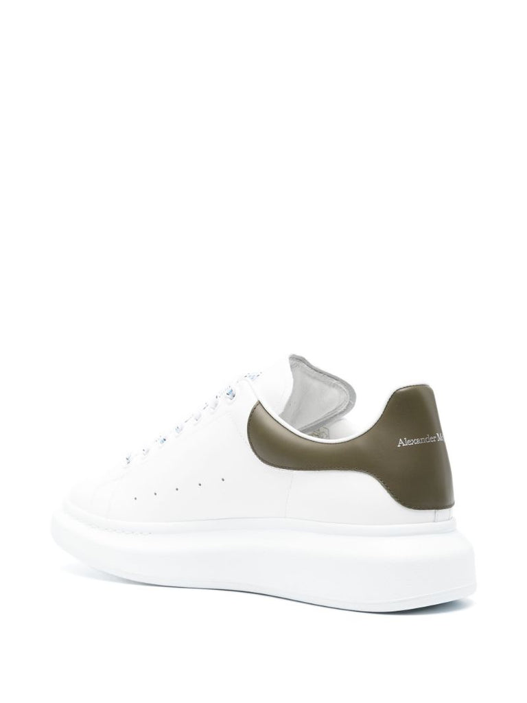 White Oversized Leather Sneakers