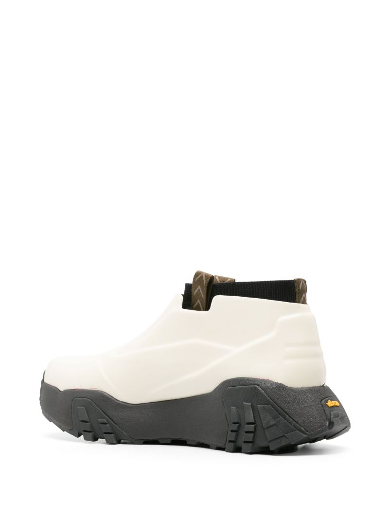 White Vibram Rubber Core Boots