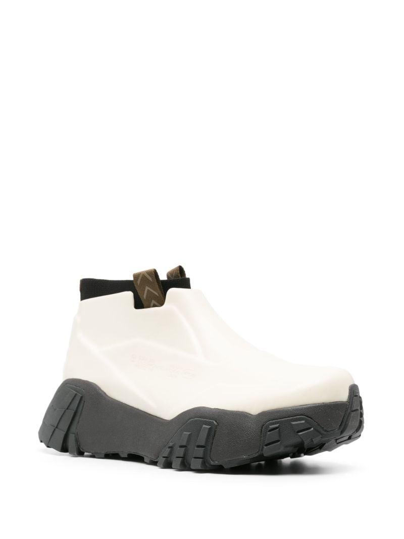 White Vibram Rubber Core Boots