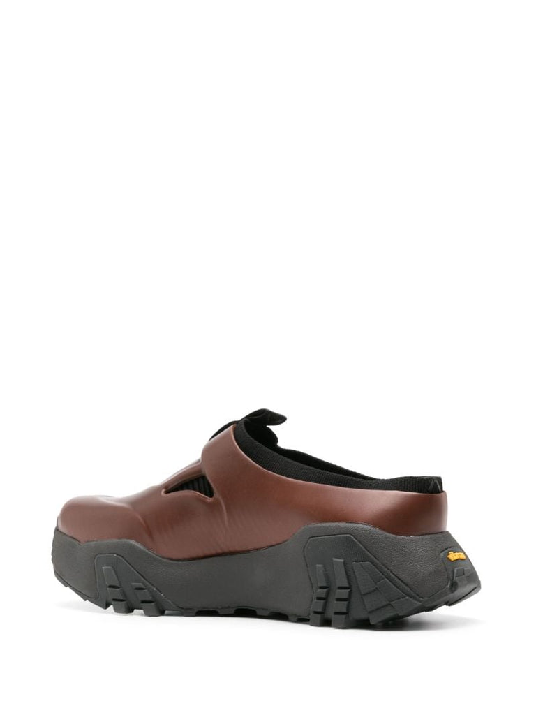 Brown Vibram Rubber Core Sabot Shoes