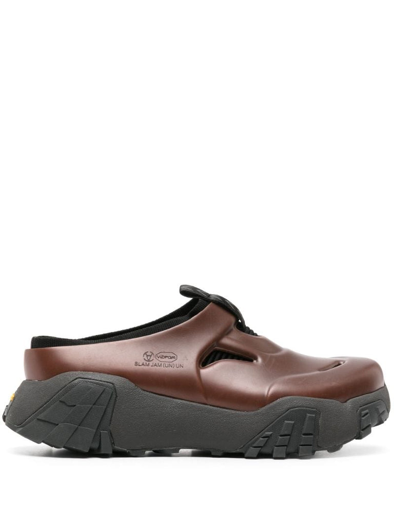 Brown Vibram Rubber Core Sabot Shoes