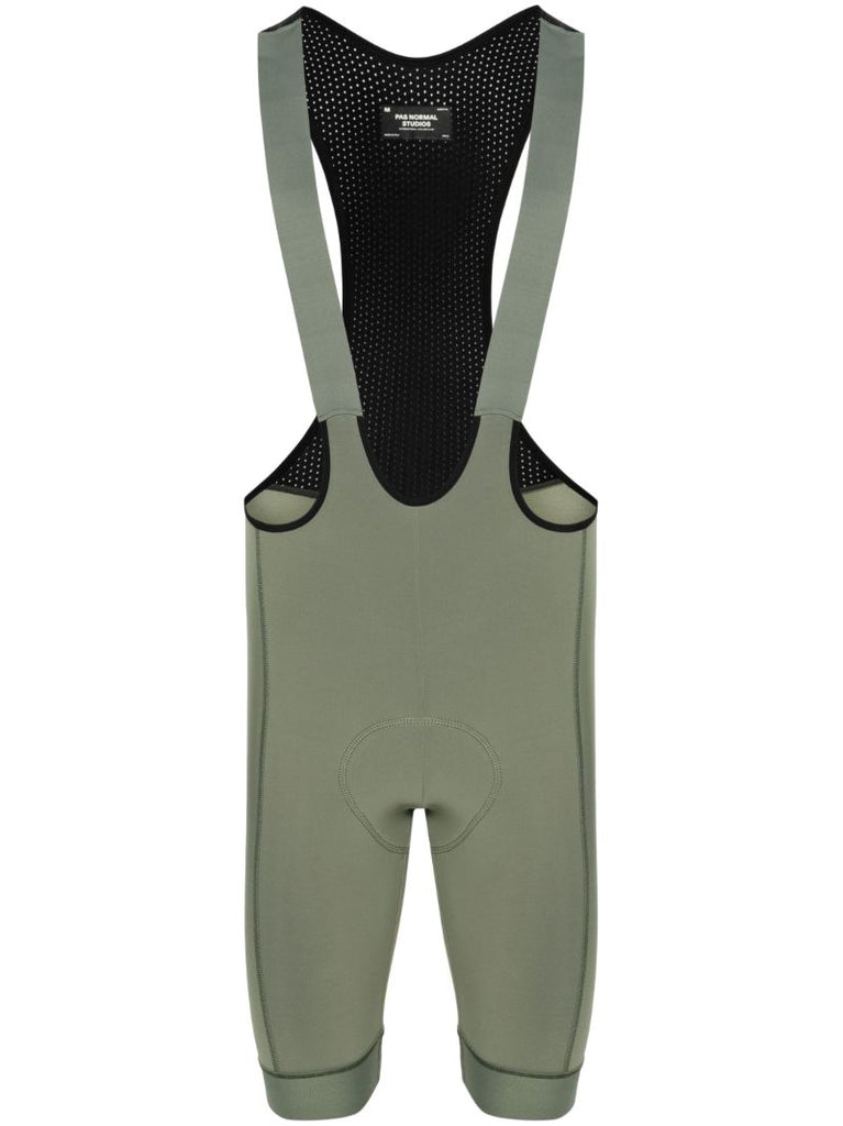 Green Essential Thermal Bibs Cycling Shorts