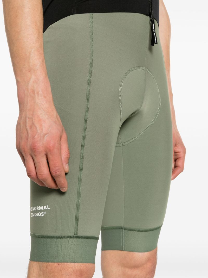Green Essential Thermal Bibs Cycling Shorts