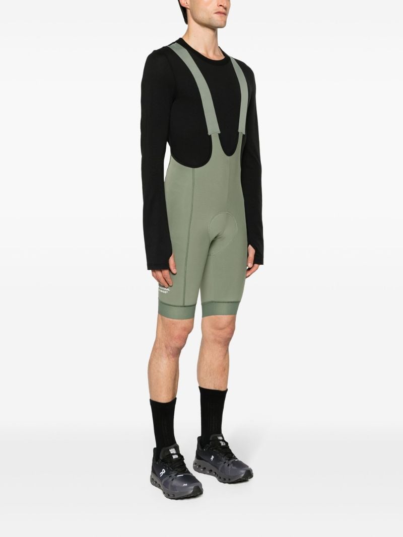 Green Essential Thermal Bibs Cycling Shorts