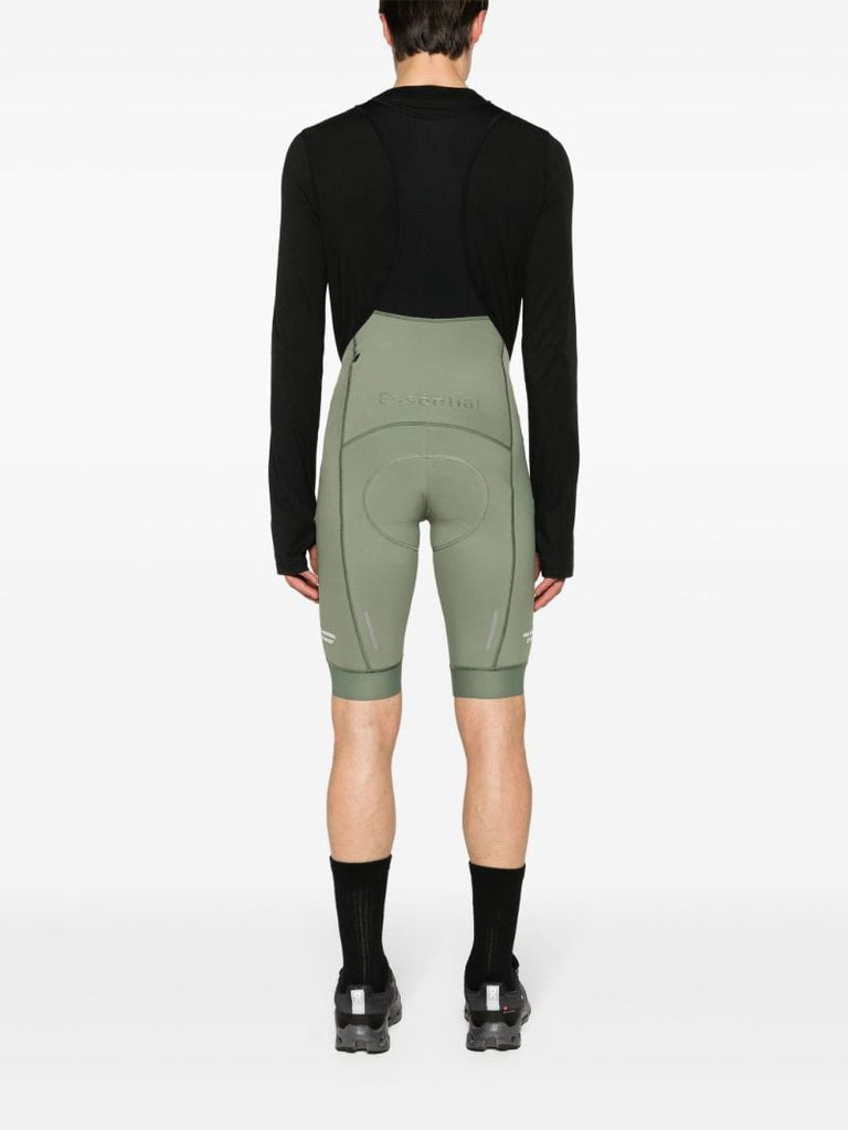 Green Essential Thermal Bibs Cycling Shorts
