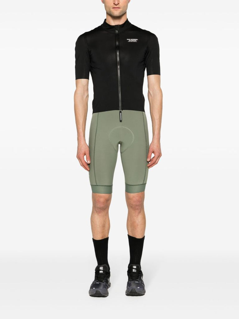 Green Essential Thermal Bibs Cycling Shorts
