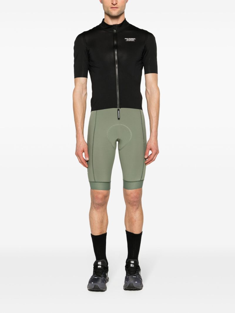 Green Essential Thermal Bibs Cycling Shorts