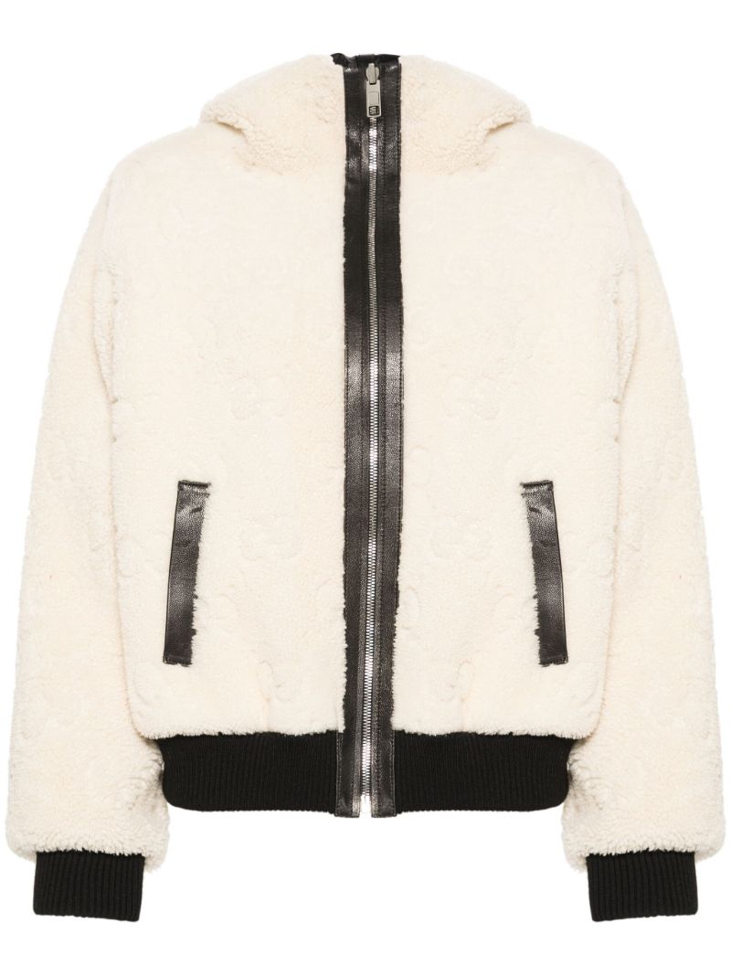 Neutral Shearling Reversible Jacket