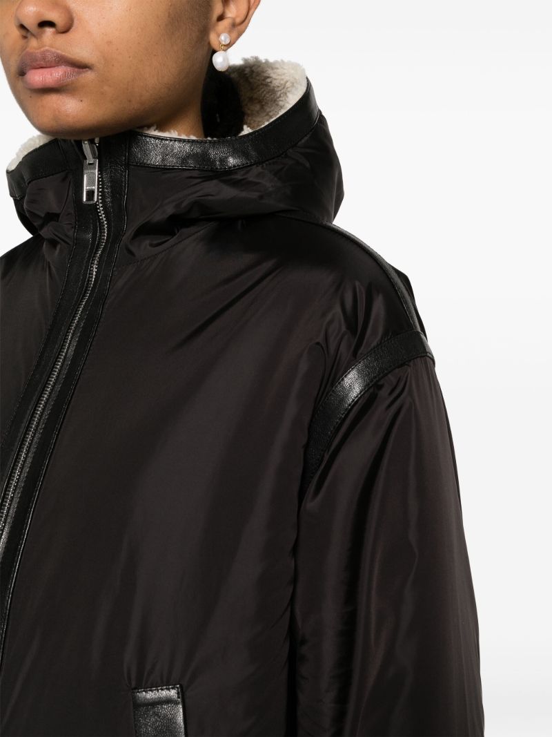 Neutral Shearling Reversible Jacket