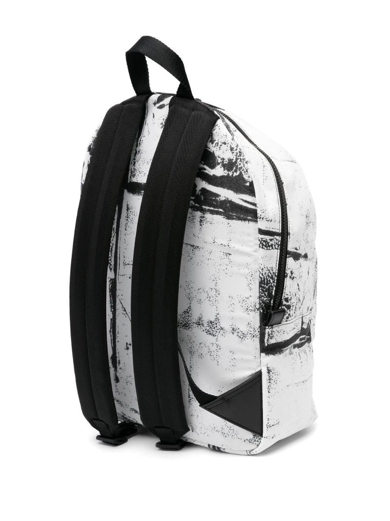 White Graffiti Metropolitan Backpack