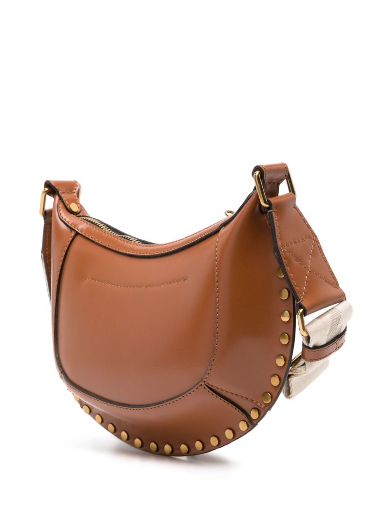 Brown Mini Moon Crossbody Bag