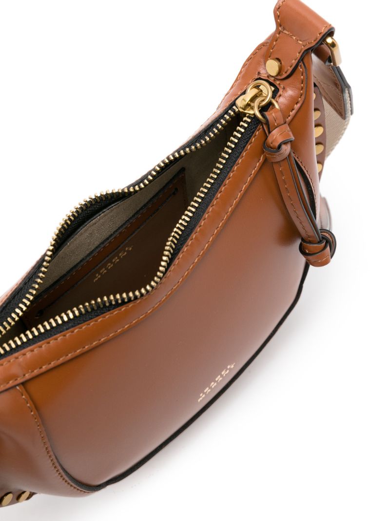 Brown Mini Moon Crossbody Bag