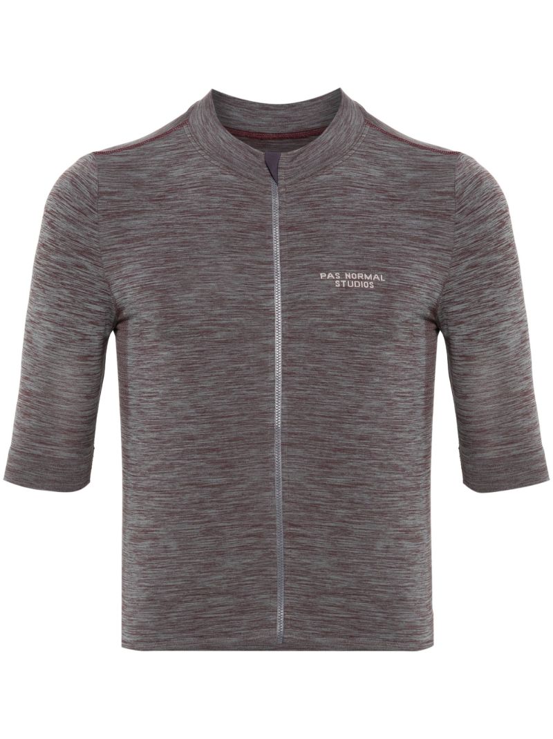 Red Escapism Logo-embroidered Performance Top