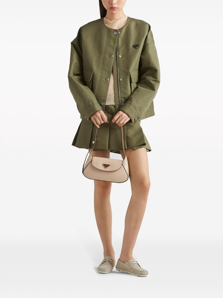 Green Triangle Logo Canvas Jacket