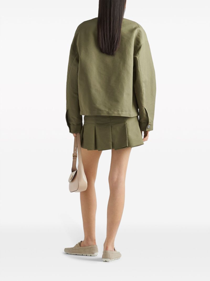Green Triangle Logo Canvas Jacket