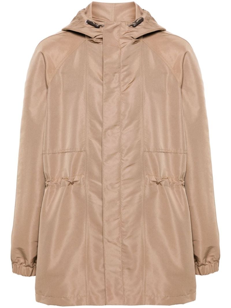 Neutral Lightweight Hooded Parka