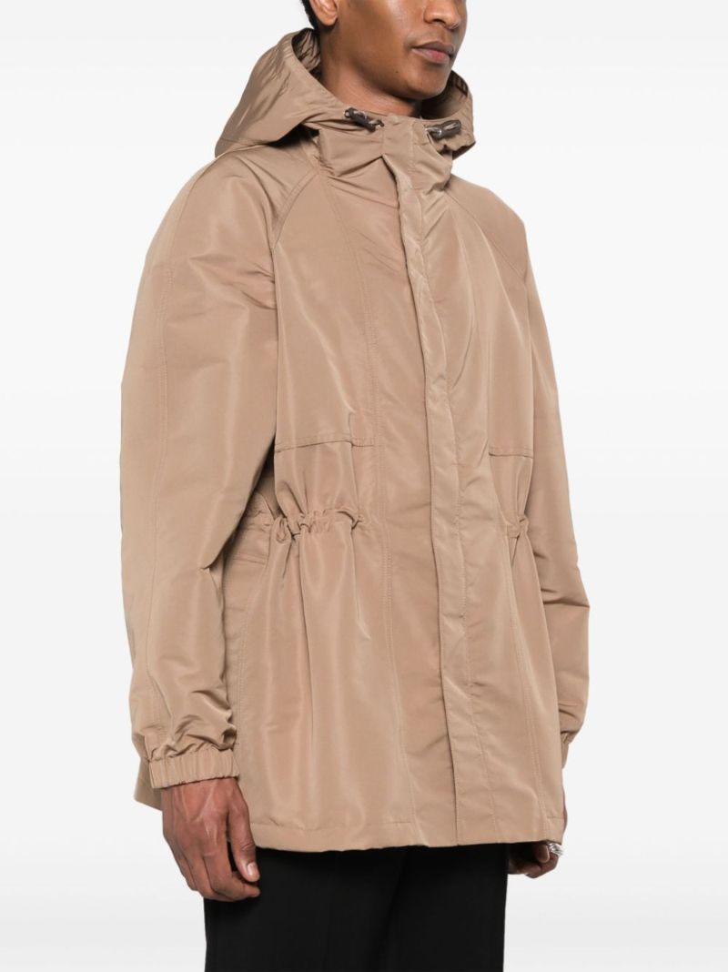 Neutral Lightweight Hooded Parka
