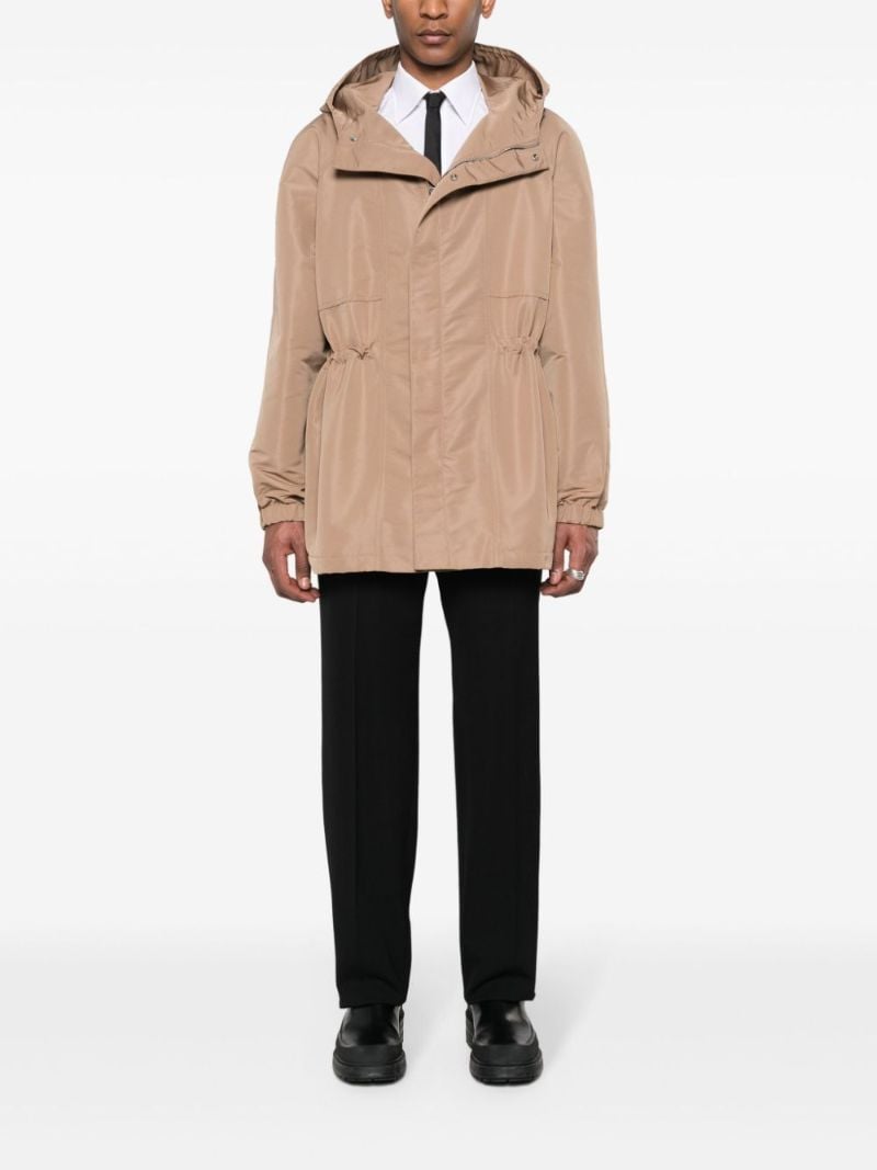 Neutral Lightweight Hooded Parka