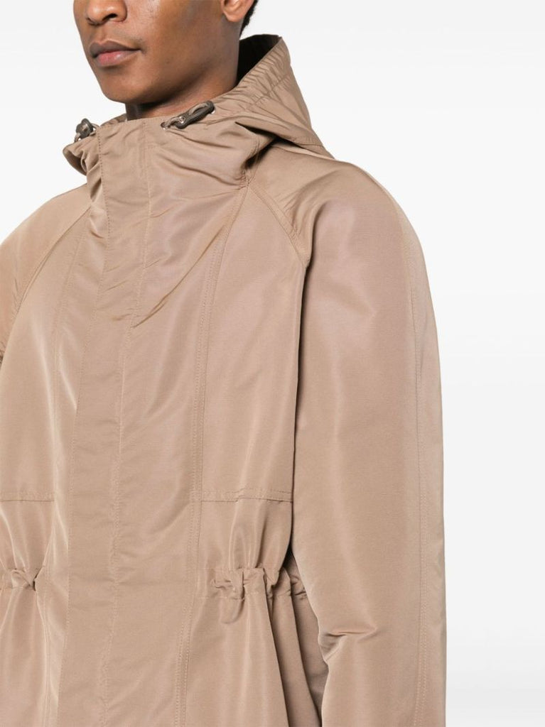 Neutral Lightweight Hooded Parka