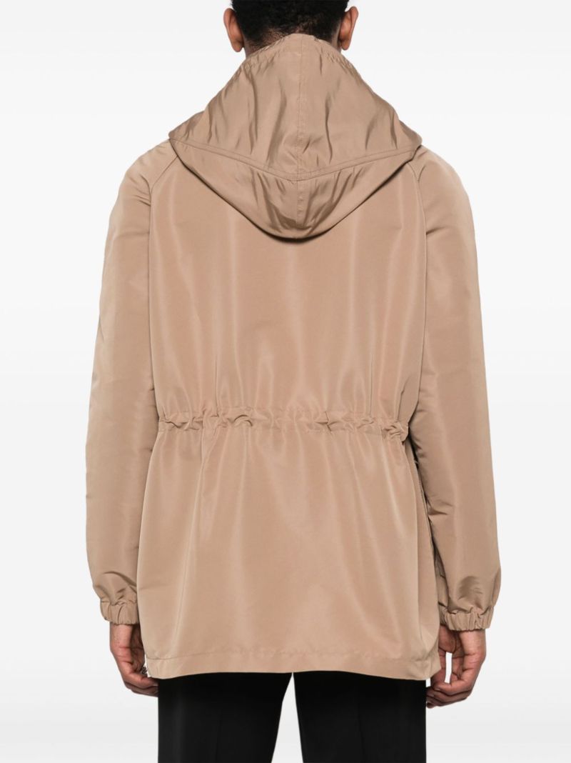 Neutral Lightweight Hooded Parka