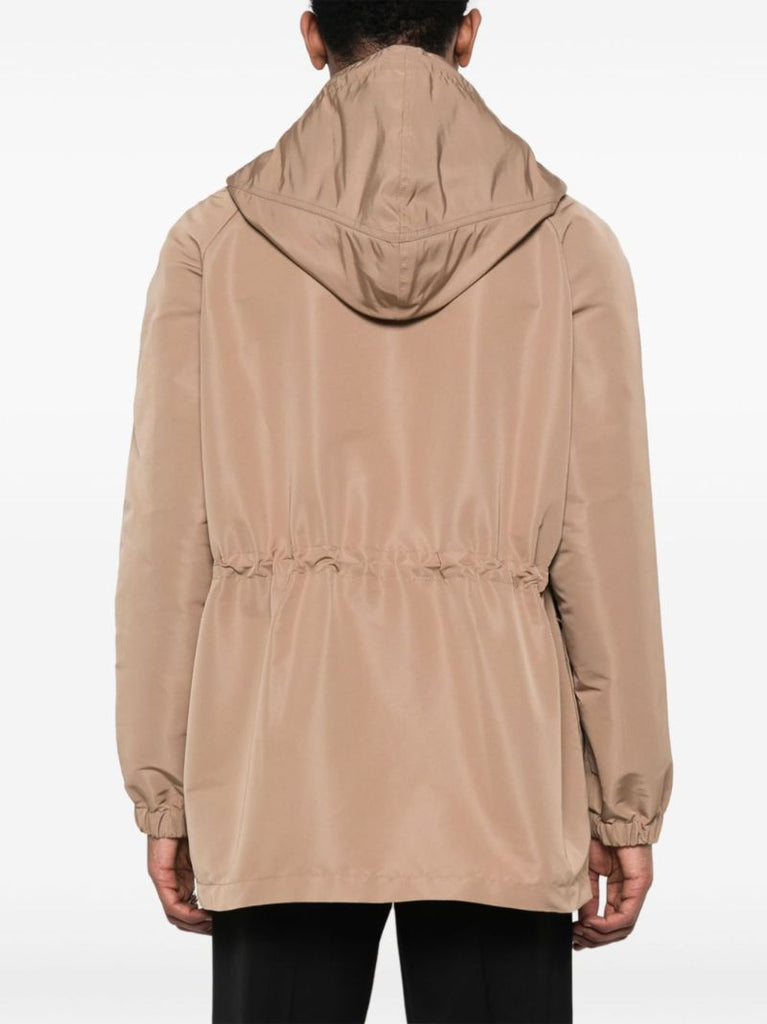 Neutral Lightweight Hooded Parka