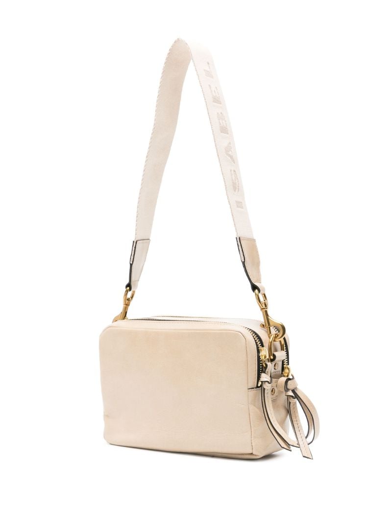 Neutral Wardy Leather Shoulder Bag