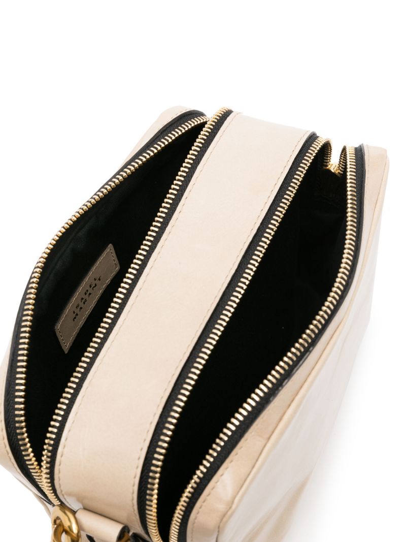 Neutral Wardy Leather Shoulder Bag