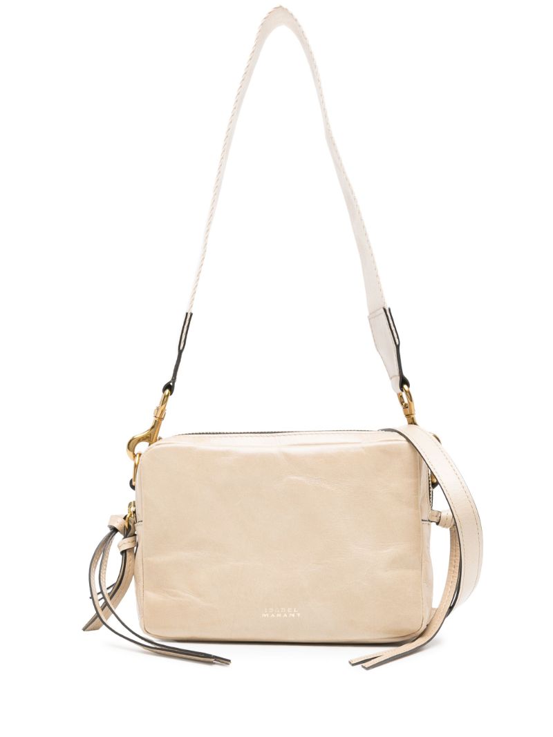 Neutral Wardy Leather Shoulder Bag