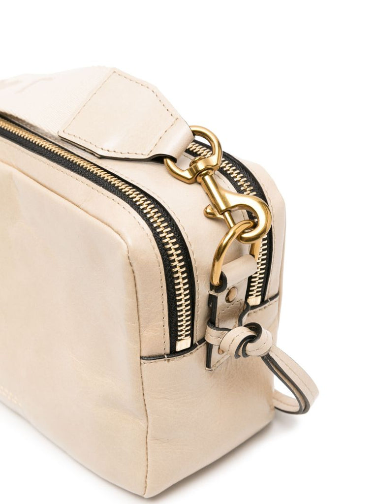 Neutral Wardy Leather Shoulder Bag