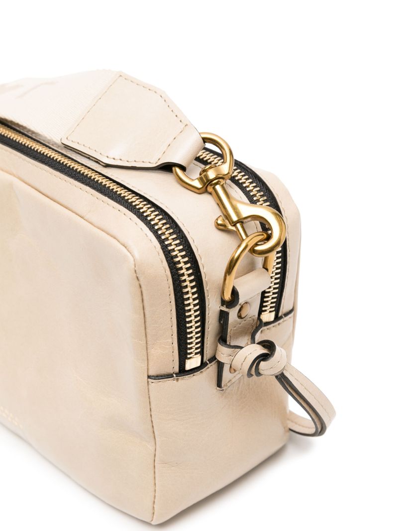 Neutral Wardy Leather Shoulder Bag