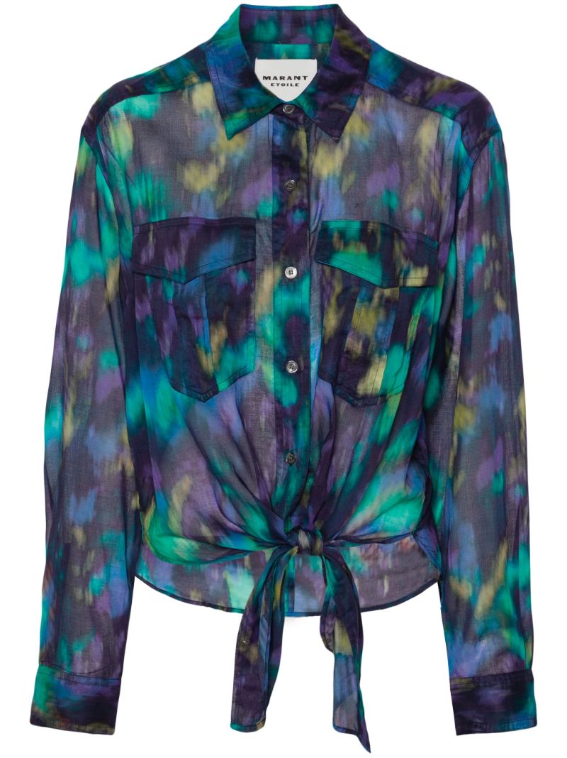 Blue Nath Tie-dye Organic Cotton Shirt