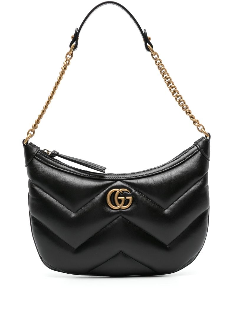 Black Small Marmont Leather Shoulder Bag